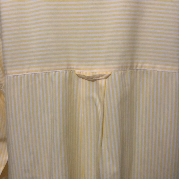 Vintage GAP Boyfriend Fit ButtonUp-Sz L-Cotton-Yellow/White Stripes-EUC - Picture 7 of 16